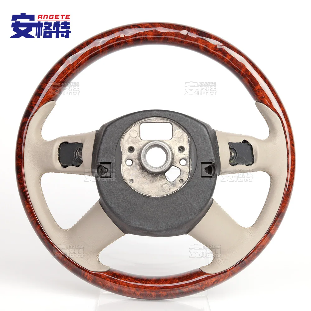 

Applicable to:Suitable for Audi A4 flat leather retro car modified mahogany steering wheel