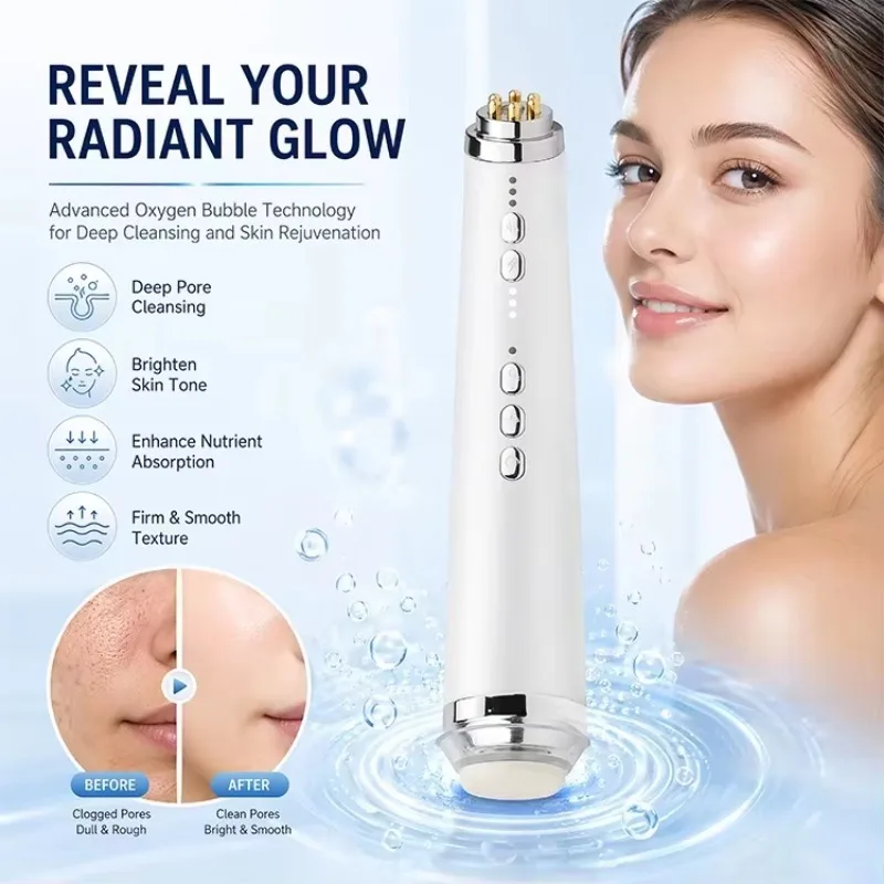 3‑in‑1 Oxygen Bubble Pen Facial Beauty Device Portable Skin Care Instrument For Household Facial Treatment
