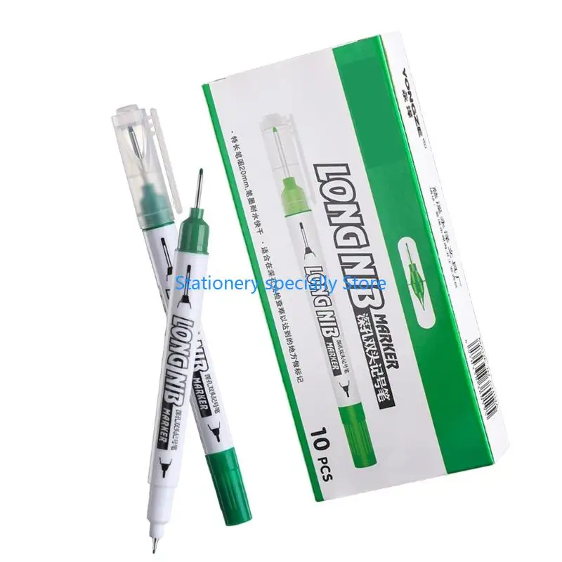 P0RB 10pcs Marcadores dupla face