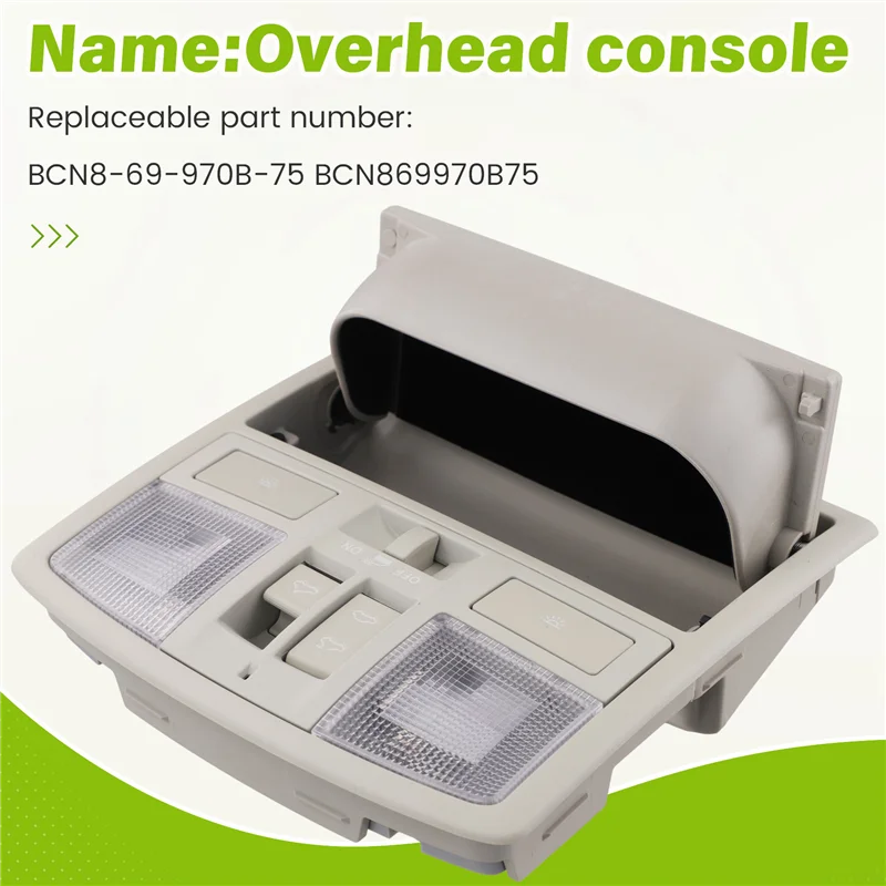 

For Mazda 3 2010-2013 With Sunroof Switch Gray Overhead Console With Down Light BCN8-69-970B-75 BCN869970B75
