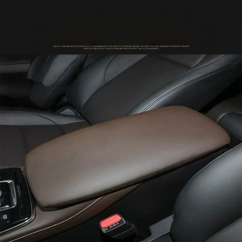 Mehrfarbige Lederabdeckung für die Mittelkonsolen-Armlehnenbox des Autos für Mazda CX-30 CX30 CX 30 2020 2021 2022 Innenzubehör