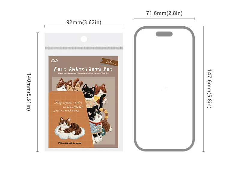 Niedliche Cartoon-Tier-Aufkleber Katze Hund Kawaii Junk Journal Scrapbooking Hobby Bastelbedarf Schneideform Aufkleber Schreibwaren – Detail 22