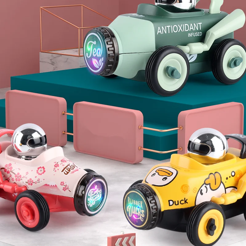 Liga Brinquedo Bebidas Caminhão Carro Modelo Kawaii Cartoon Winder Som Luz Puxar De Volta Bebidas Veículo Para Crianças Menino Presentes de Natal