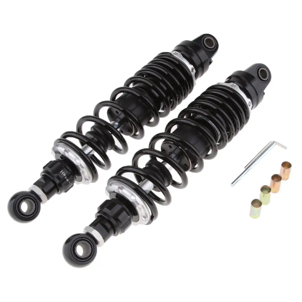 

Heavy Duty Rear Shock Absorbers Black Metal Suspension Spring Kit for Honda CB750 CB1300 Kawasaki ZRX400 Motorcycles