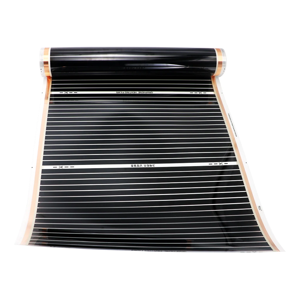 MINCO HEAT All Sizes 400w/m2 Far Infrared Heating Film Warm Mat for Underfloor Heating System High Temperature