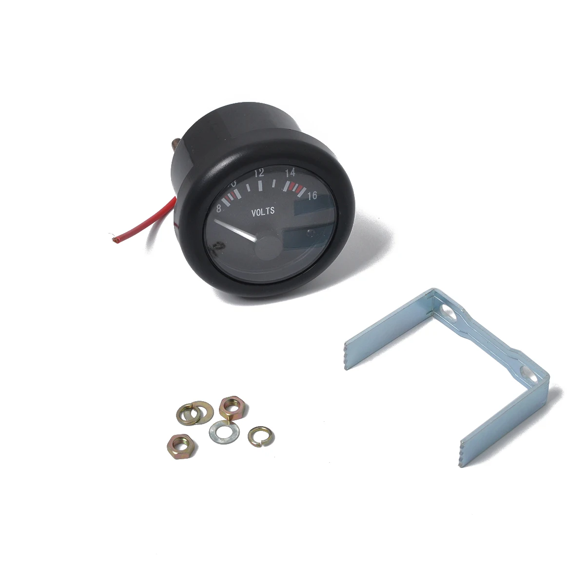 

Universal 12V 52mm Marine Voltmeter LED Backlight Waterproof Voltmeter Volt Gauge 8-16V Voltage Meter with Alarm Sensor