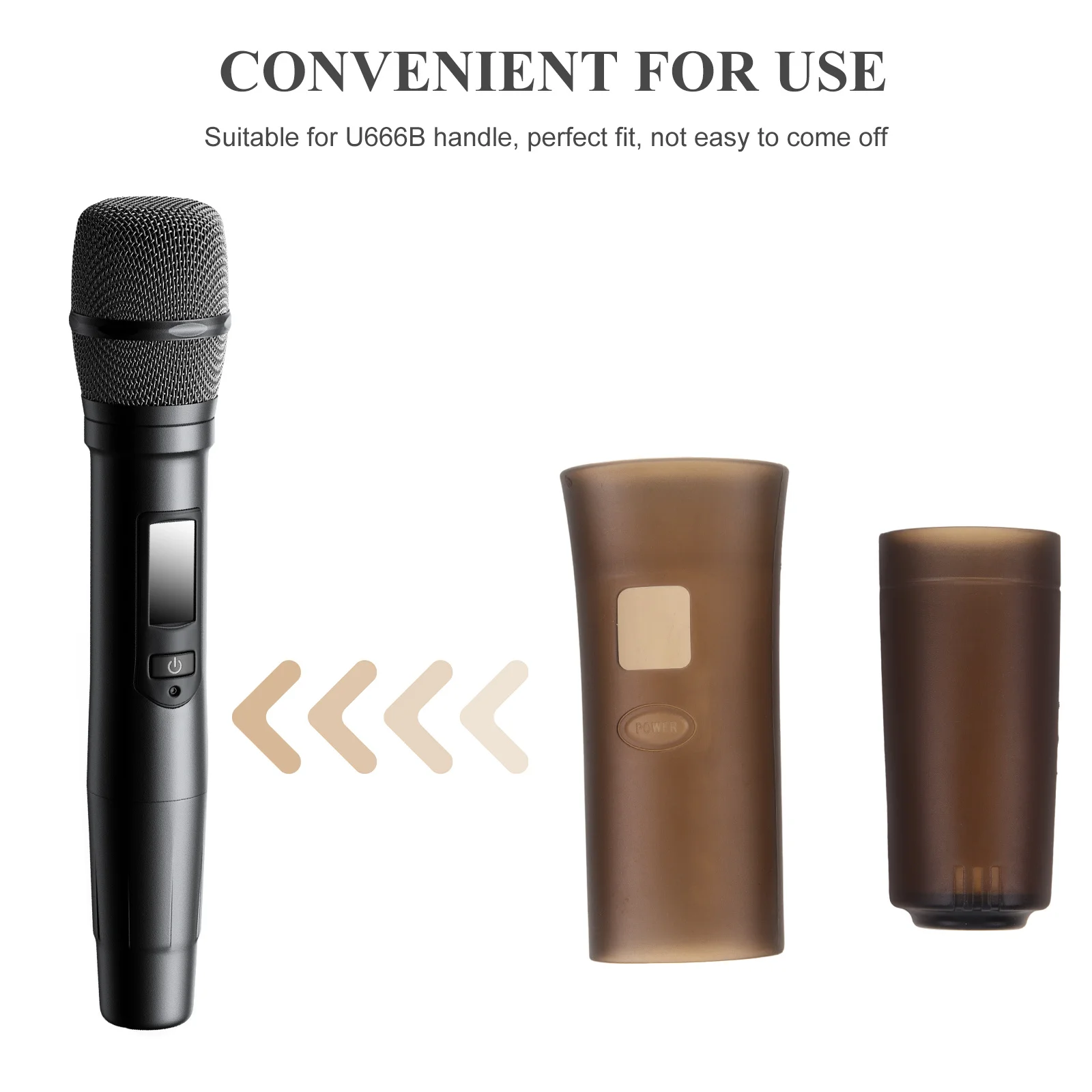 

Full Cover Silicone Microphone Protector Non-Deforming Mic Sleeve Convenient for Ktv Stage Family Singing Microphone Supplies