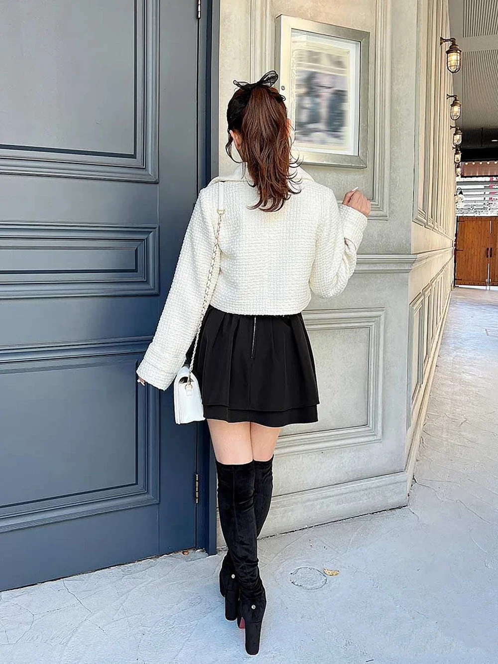 Japanese Style Mini Skirts for Women Mine Mass-Produced Sweet Black Skirt Culottes Autumn Summer Ruffled Pleated Short Skirt