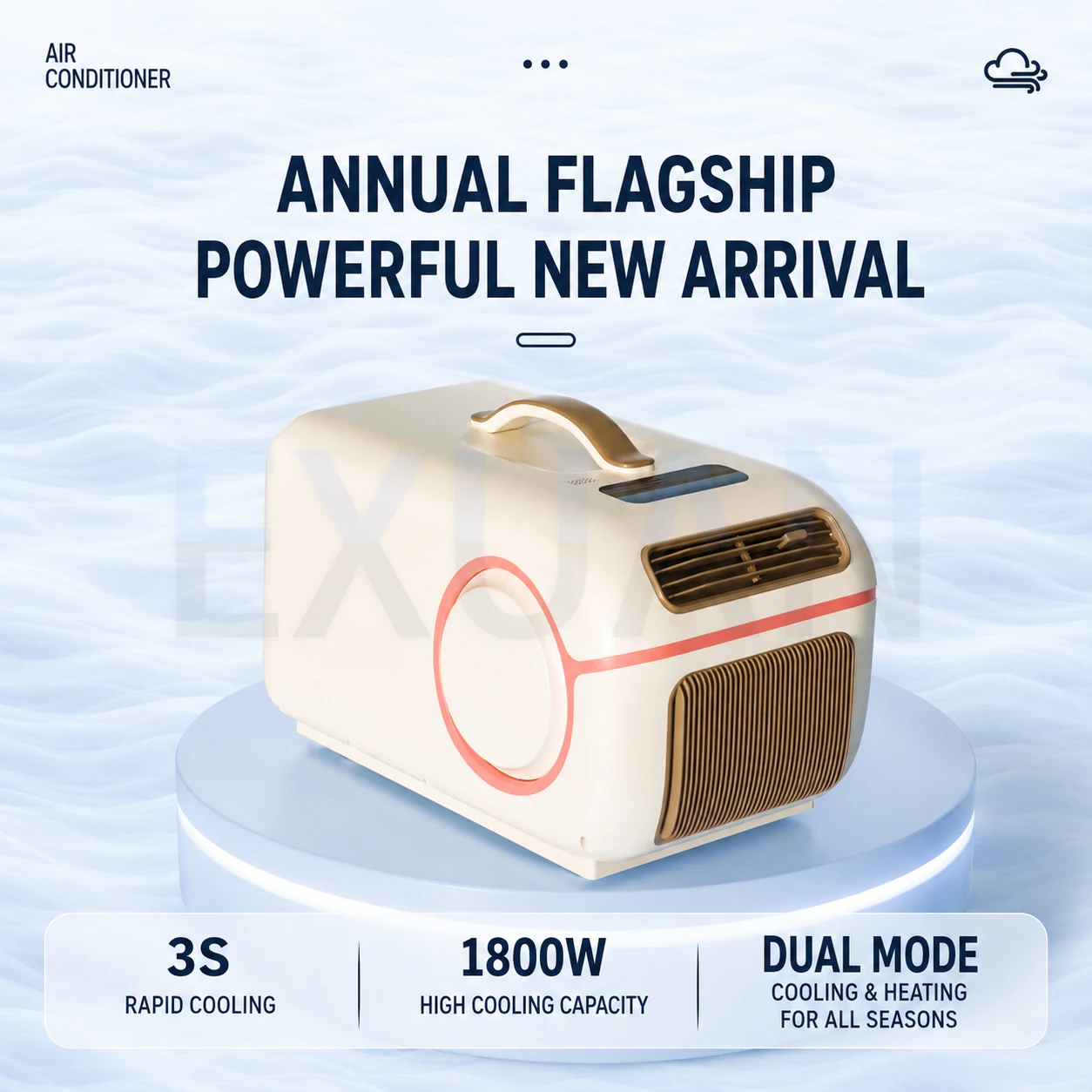 Portable Air Conditioner 12V/24V/110V/220V Heating Cooling and Electric Auxiliary Heating Mobile air Conditioner