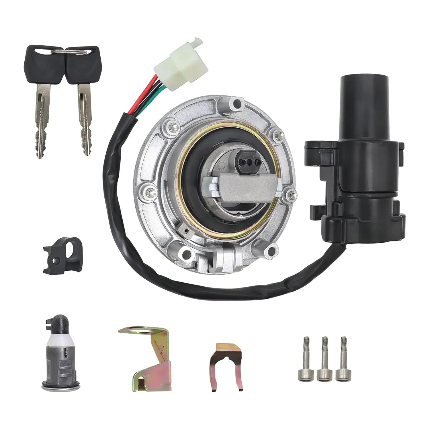 Ignition Switch Fuel Cap Seat Lock Key Set for Honda CBR600F4i CBR1000RR CBR1100XX CBR600RR CBR900RR CBR929RR CBR954RR VTR1000