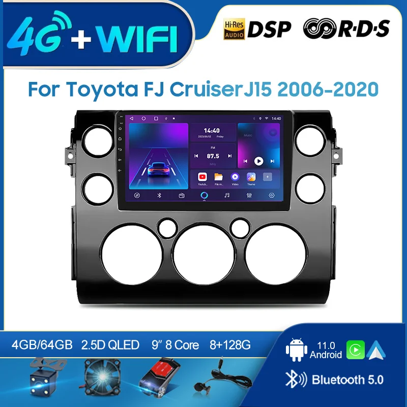 

QSZN For Toyota FJ Cruiser J15 2006-2020 2din Android 12.0 Car Radio Multimedia Video Player GPS Navigation 4G Carplay head unit