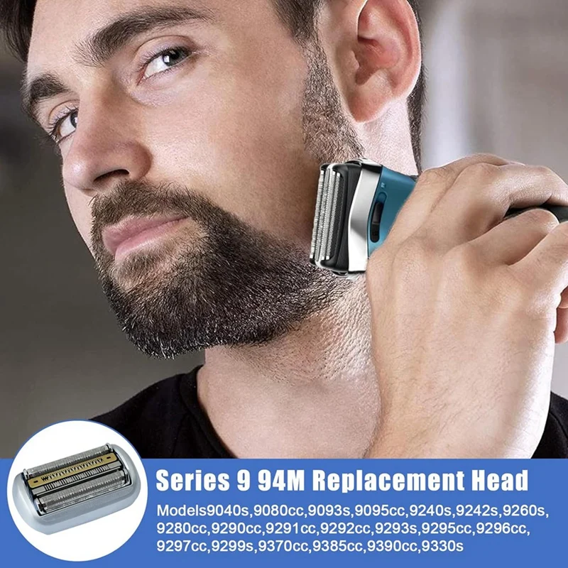 Replacement Head Shaving Head For Braun Series 9/9 Pro Men's Razor 9040S, 9080Cc, 9093S, 9095Cc Electric Shaver