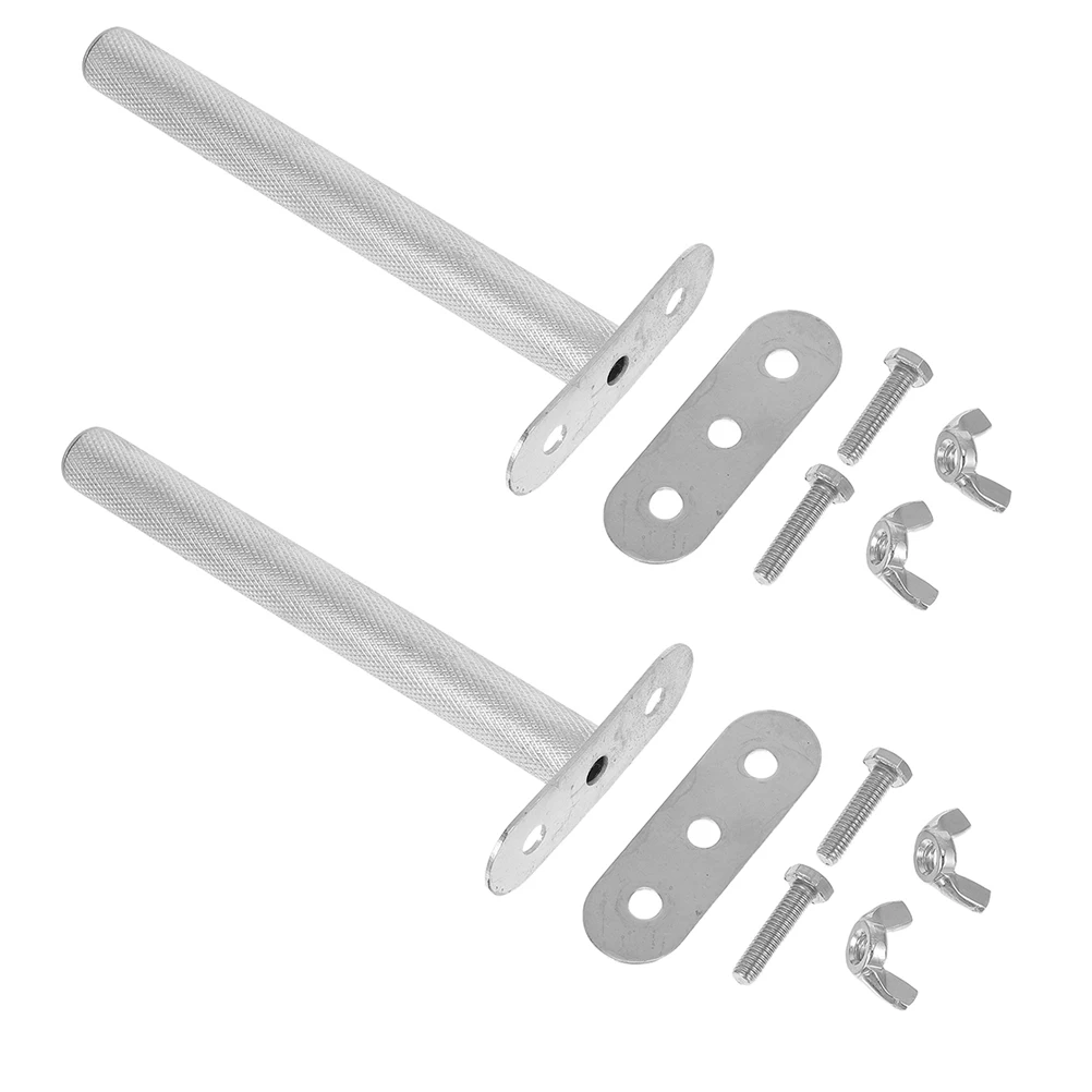 

2pcs Bird Perch Stainless Steel Stand Parrot Rod Scratching Grinding Stick For Conure Cockatiel Parakeet Cage Accessories Dual