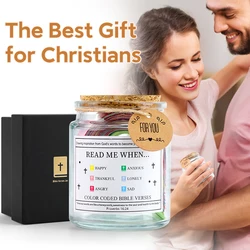 Bible Verse Jar Christian Gifts For Women Bible Accessories Prayer Hope Jar Religious Gifts for Women Mom Valentine's Day Gifts