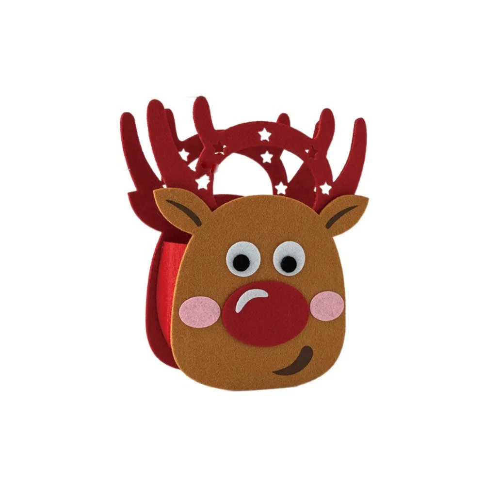 

Christmas Decoration Cute Christmas Gift Bag Handheld Thicked Candy Box Portable Creative Christmas Fruit Packaging Box Birthday