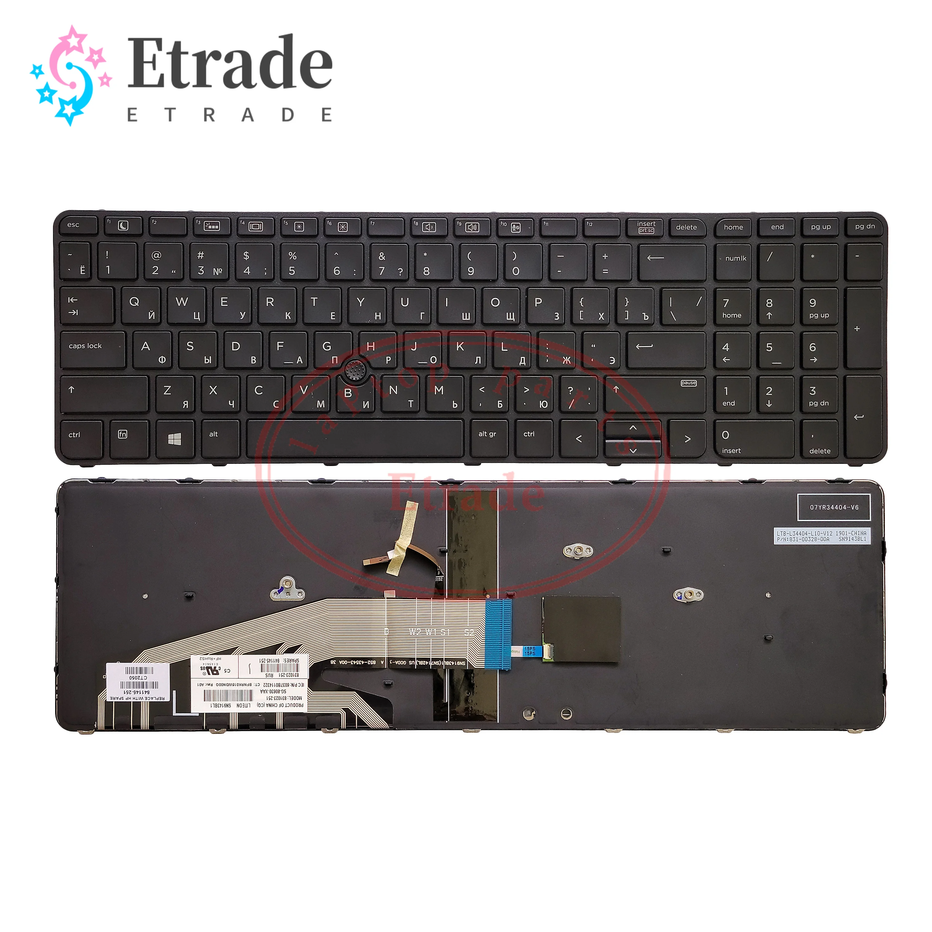 New Original For HP ProBook 650 G2 G3 655 G2 G3 Series Built-in Keyboard 841136-271 841136-BB1 FP1 841145-141 841145-251 261 541