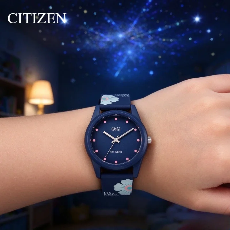 CITIZEN V08A Series Eco-Drive Solar Watch Analog Timepiece Stainless Steel Band Date Display Waterproof Daily Wear Watch