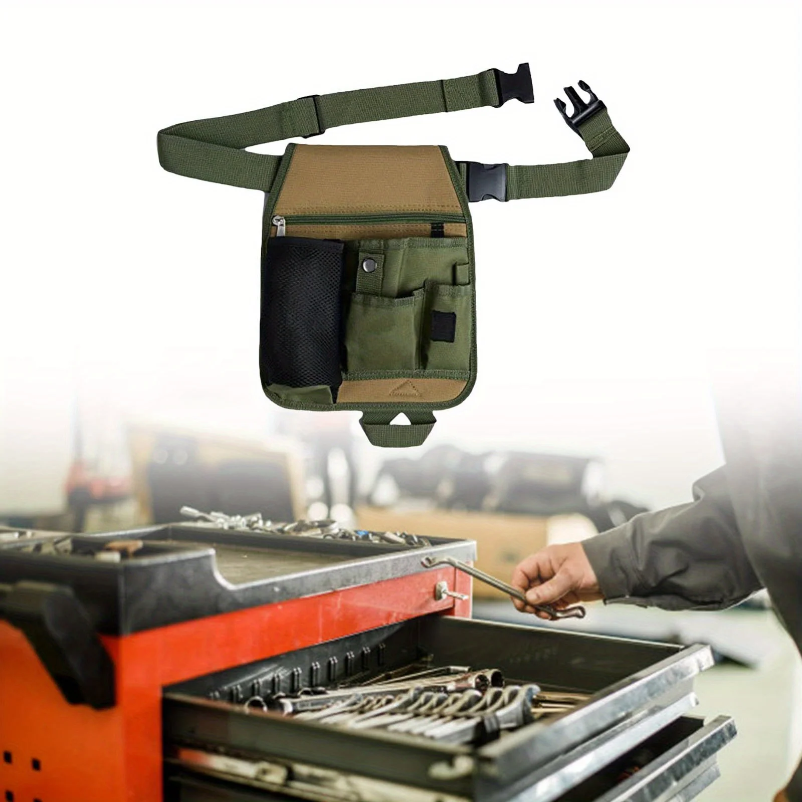 Sac de rangement d'outils, sac d'outils d'électricien multifonctionnel, pochette de taille, organisateur de ceinture, Kits d'outils de jardin, sacs de taille en tissu Oxford