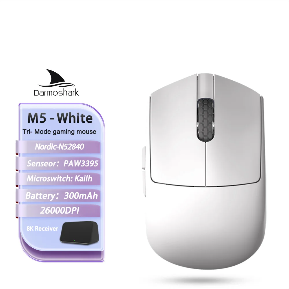Darmoshark M5Air 鍛造カーボンファイバーゲーミングマウスワイヤレス