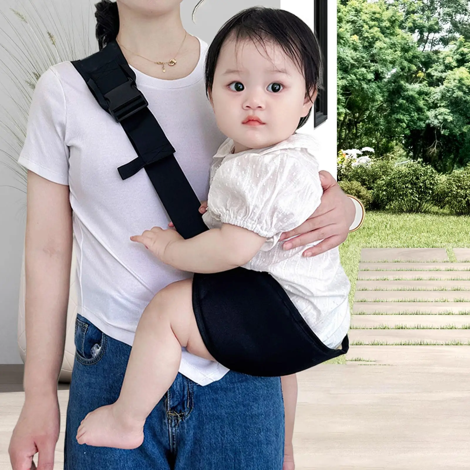 Baby Carrier 10-30 Lbs Hip Sling Carrying Wrap for Parenting Outdoor Hiking Camping Beach Shopping Park Accessories view 3