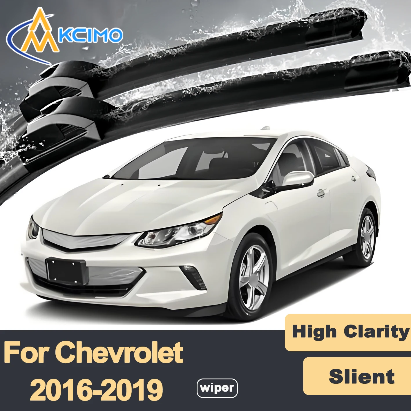 

Premium Rubber Durable Silent Windshield Wiper Blades 2pcs for Chevrolet Volt 2016-2019 Buick Velite 5 Front Wiper Blades Set