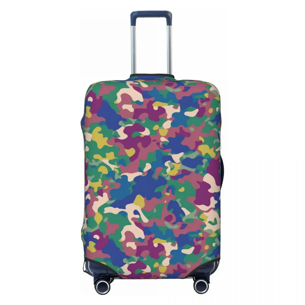 

Custom Fashion Modern Colorful Street Camouflage Luggage Cover Protector Washable Travel Suitcase Covers