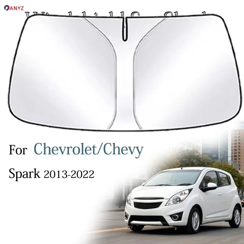 

Windshield Sunshade Foldable Lightproof Sun Shade Anti-UV Sun Protection Car Accessories For Chevrolet/Chevy Spark 2013-2022