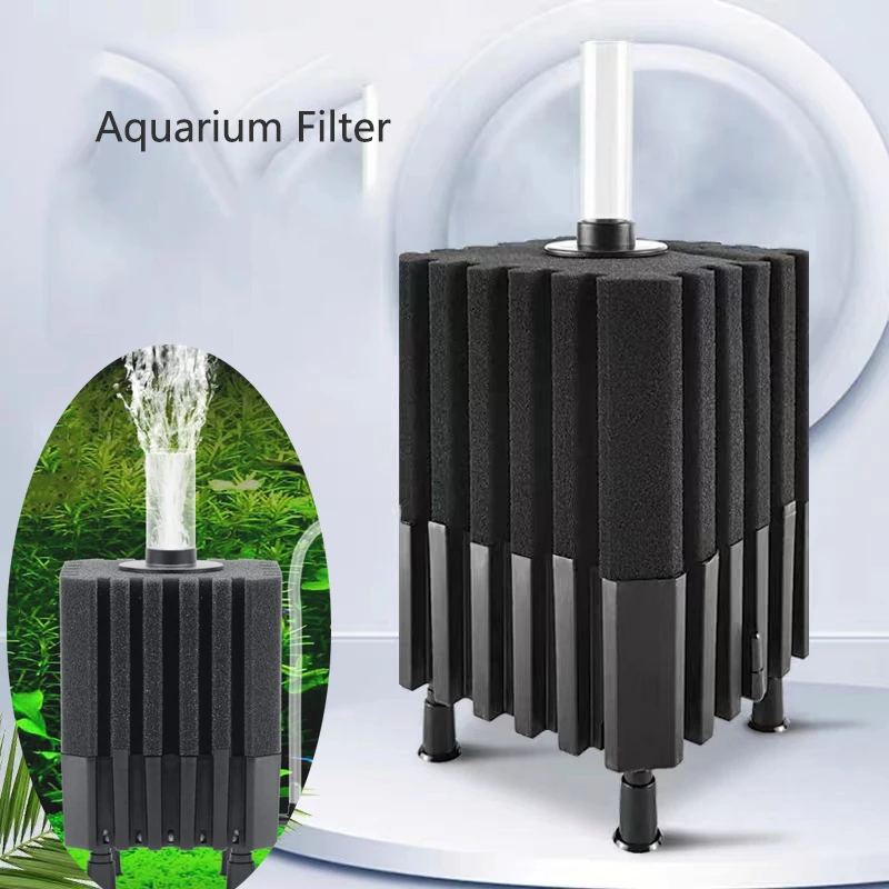 Bio Sponge Filter for Aquarium Fish Tank Shrimp Pond Air Pump Biochemical Filtration Noiseless Foam Spong aquarium accessories