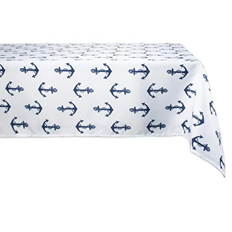 

Outdoor Tabletop Collection Water Resistant Tablecloth 60 x 84 Anchors Away