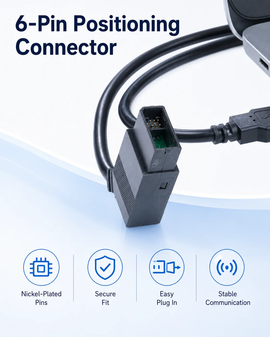 6ED1057-1AA01-0BA0 12V USB PLC Programming Cable, Enhanced Upload Download Data Lead for Siemens LOGO! Series