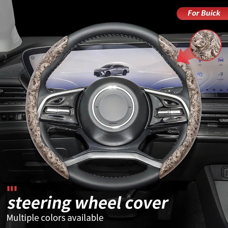 Cubiertas para volante de coche de grano de madera de Durazno para Buick Enclave Encore GX Verano Excelle LaCrosse Regal Buick Enclave GL8 Firstland