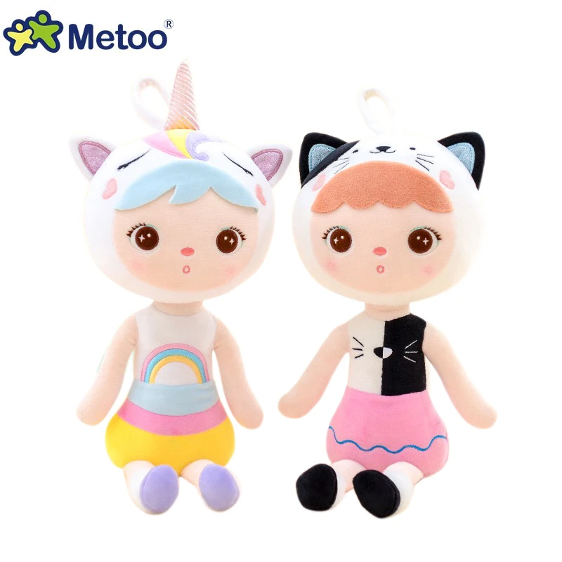 New Metoo Jibao Doll Stuffed Plush toys Animals Unicorn Cat Fox Duck Hold Pillow for Kids Girls Children Birthday Christmas Gift