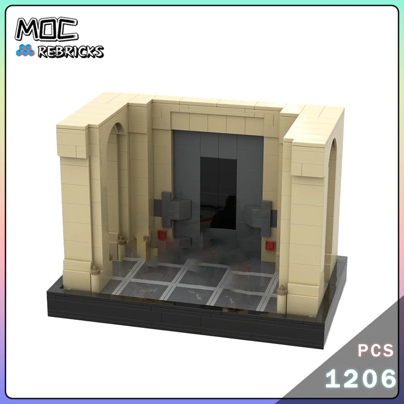 MOC Building Blocks Duello Dei Destinese Diorama Porte In Movimento Modulare Modello FAI DA TE Tecnologia Mattoni Puzzle Ragazzo Giocattoli Regali di Natale