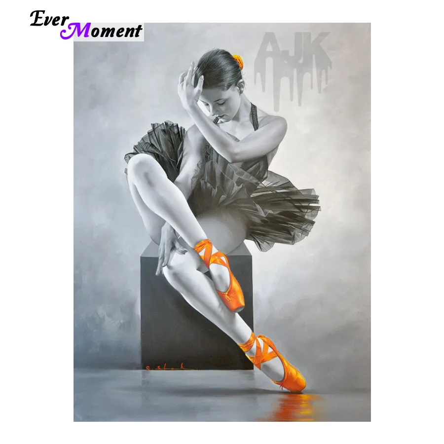 

Алмазная картина, набор для вышивки крестом, декор для гостиной, алмазная вышивка, красивая балетная девушка, квадратная мозаика, картина ASF576