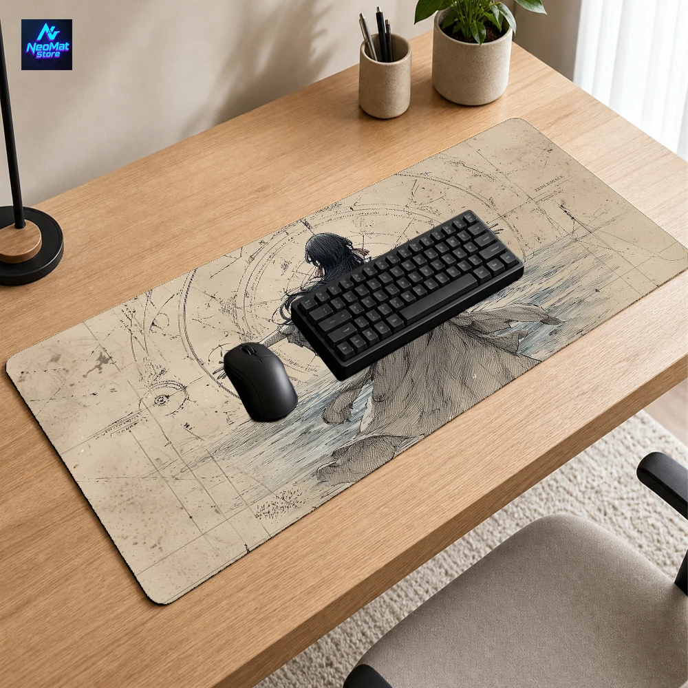 Alas Mouse Sketsa Tinta XL Lap - Vintage Gaming Accessories ulasan dan harga