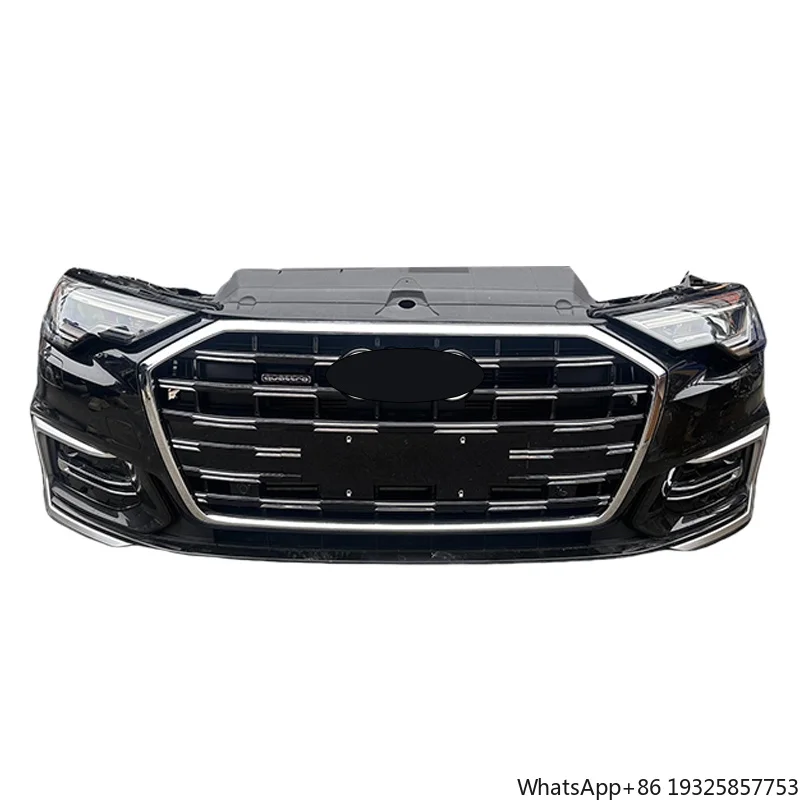 Original High Quality Body Kit Front Bumper Grille for A6L C8 Black Front Bumper with Cooling System Bracket 2023-2025