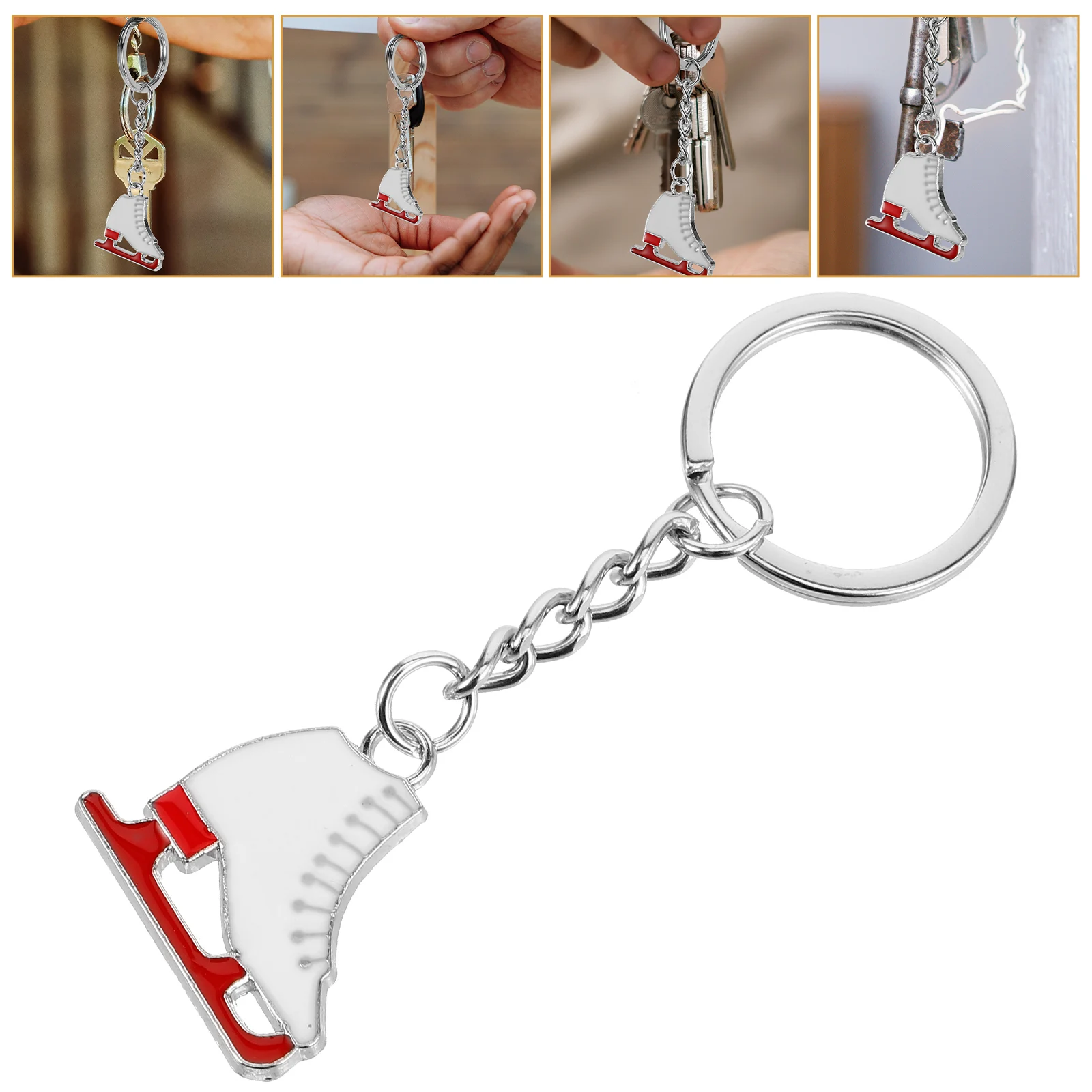 

Roller Skate Adorable Zinc Alloy Hanging Pendant Wear-Resistant Portable Wear-Resistant Key Chain Decorative Bag Accessories