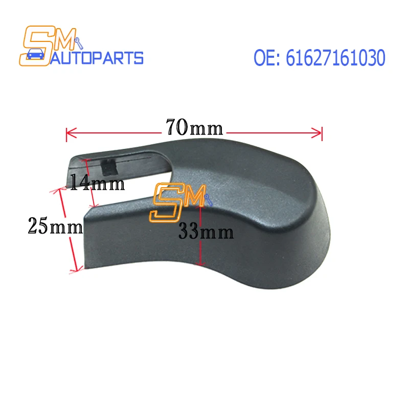 High Quality Rear Window Wiper Arm Nut Cover Cap 61627161030 61 62 7 161 030 For BMW E70 F25 X3 X5 Car Accessories