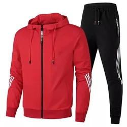 New men's and women's casual sportswear hoodie casual pullover and pants 2 sets men spring autumn outdoor aerobics suit men