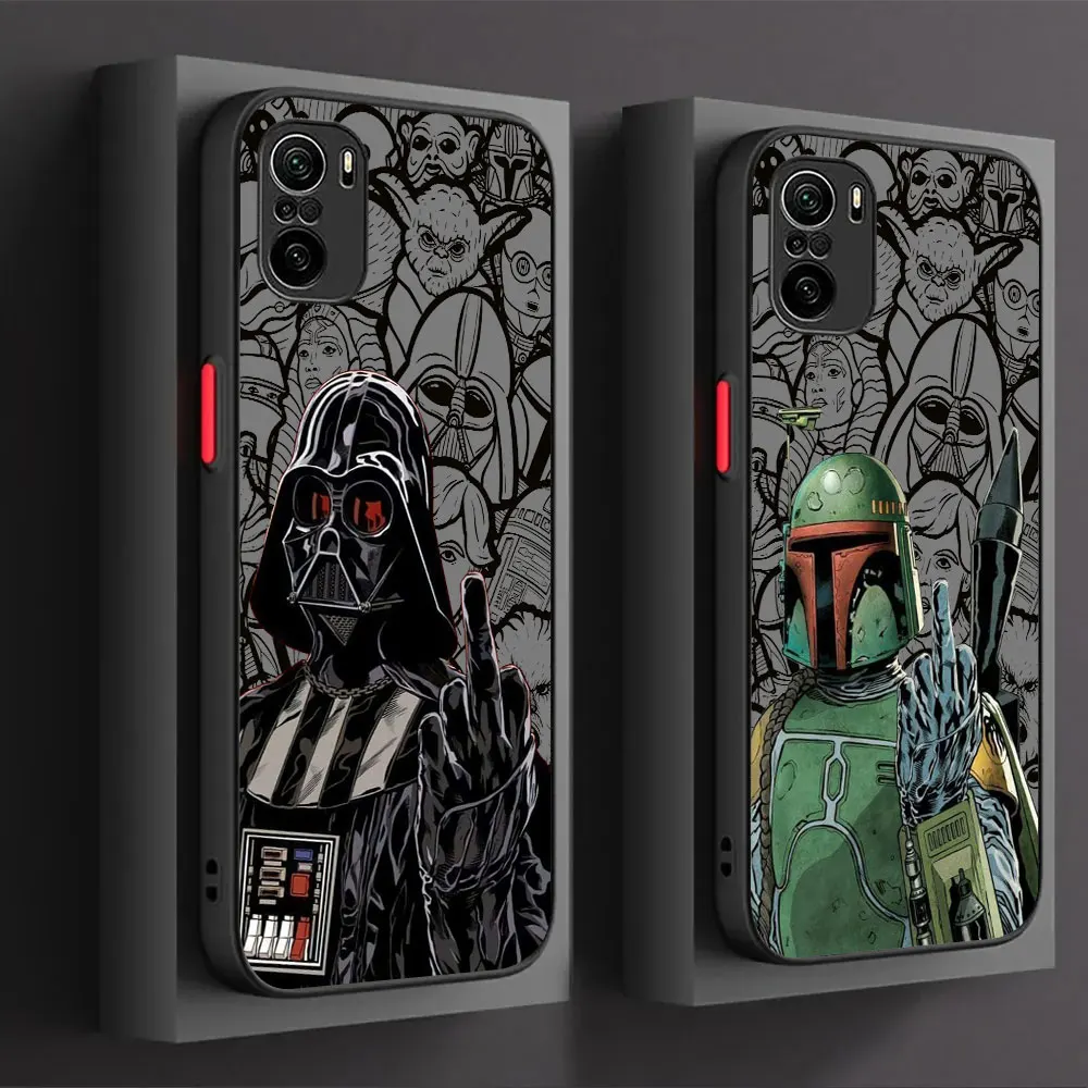 Disney S-Star W-Wars Baby Yoda Phone Case For Xiaomi Redmi K40 K30 K20 Ultra 10C 10 9 9C 9A 9T 8 8A 7 Pro Plus Prime Matte Cover