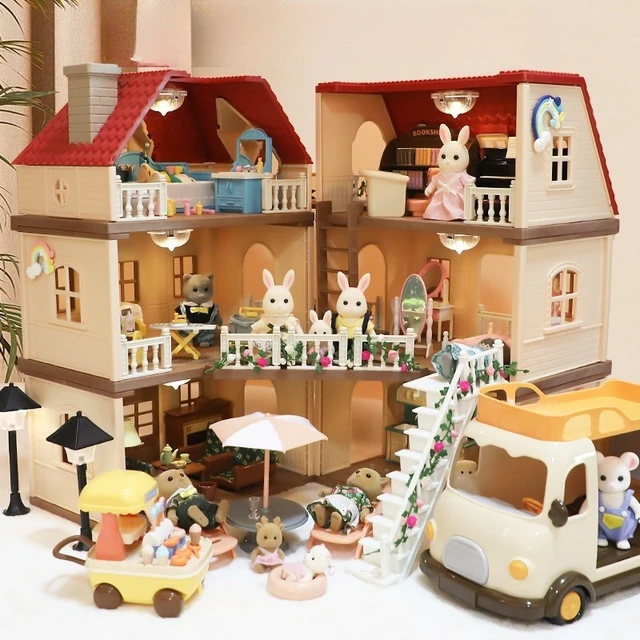 Symulowany domek do zabawy dla dzieci, mini zabawkowy model ozdoby