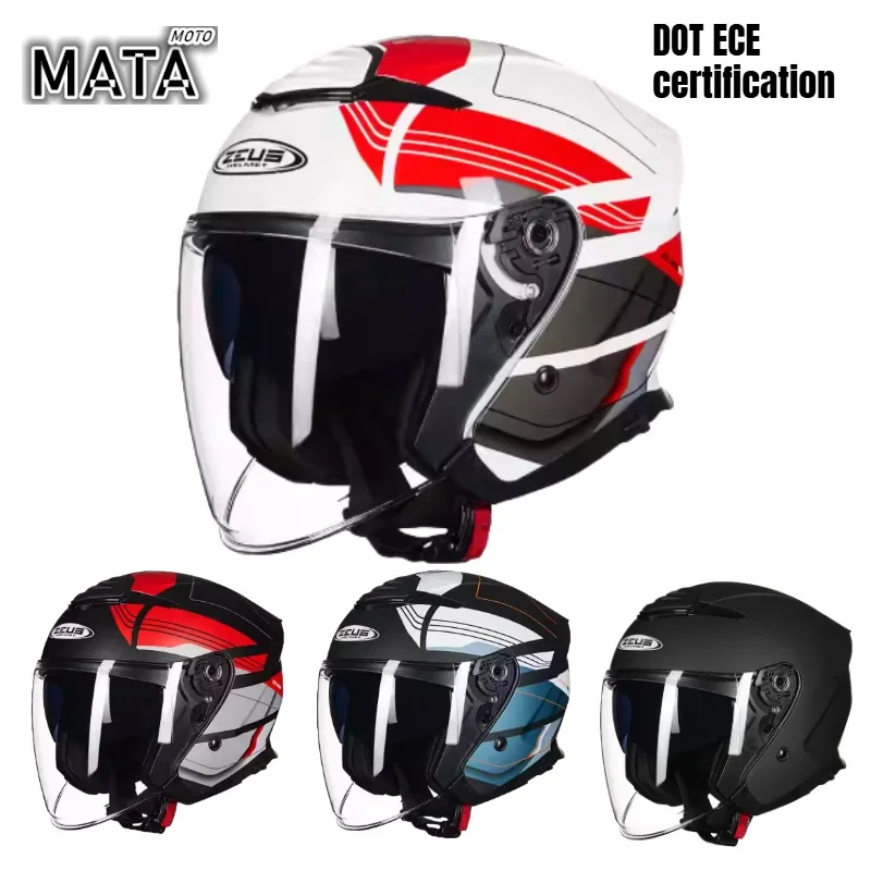 

Мотошлем летний дышащий, открытый 3/4, для электроскутера, высококачественный