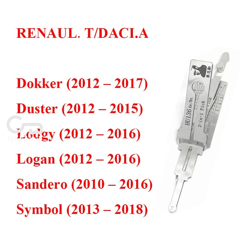 NE72 VA2T HU136 TOY51 RenaultV.2 أدوات إصلاح LISHI 2 في 1 لرينو.t باب السيارة التلقائي مفتوح لـ SM5 SM7 لسيتروين لبيجو #2