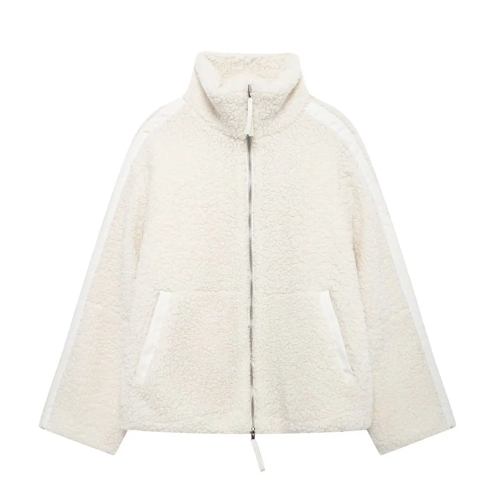

Women's Loose Teddy Velvet Jacket Autumn Winter Zipper Casual Outdoor New European American Style