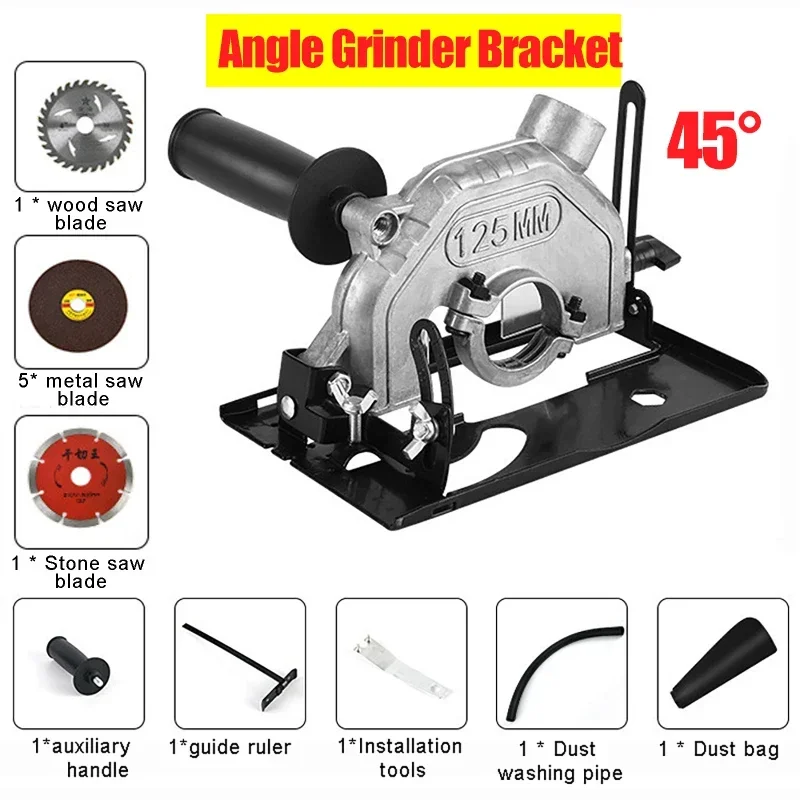 Hand Angle Grinder Converter To Cutter Cutting Machine Refit Electric Chain Saw Circular Saw Bracket Base Woodworking Table Tool