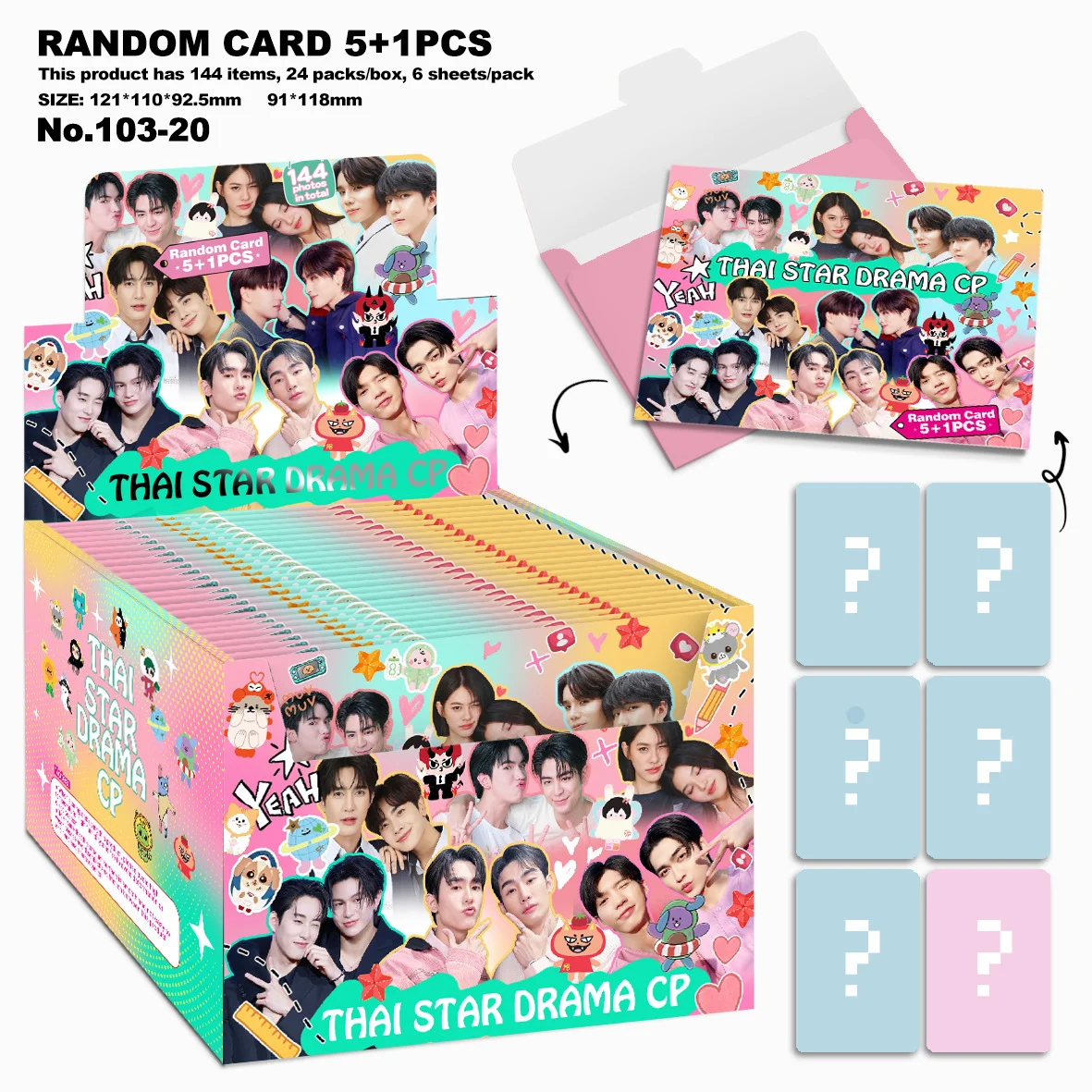 

Gmmtv, Kpop Fans Merchandise, Random 5+1 Photo Card Envelope Gift Greeting Card Celebrity Support Card, Celebrity Cards, Holiday Gifts, Small Gifts, Collectibles