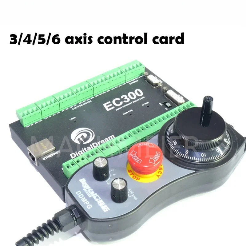 EC300 New Ethernet Mach 3 Control Card CNC Motion Controller 460kHz 3/4/5/6 Axes