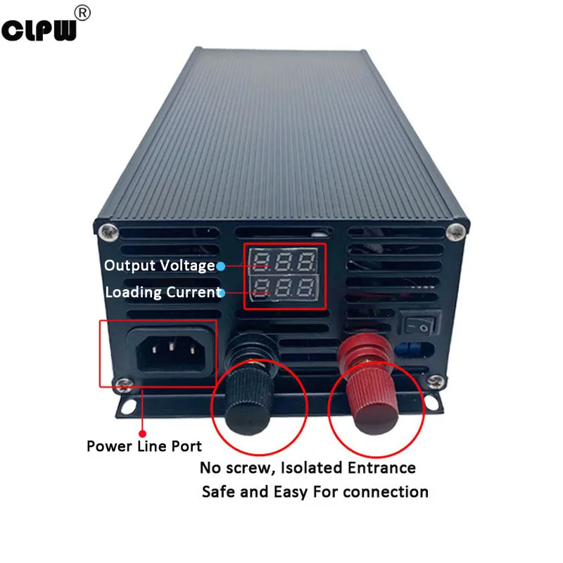 Imagem -06 - Ups Ajustável para Carregar a Fonte de Alimentação da Bateria Lifepo4 Conversor ac para dc 1500w 12v 15v 24v 28v 36v 48v