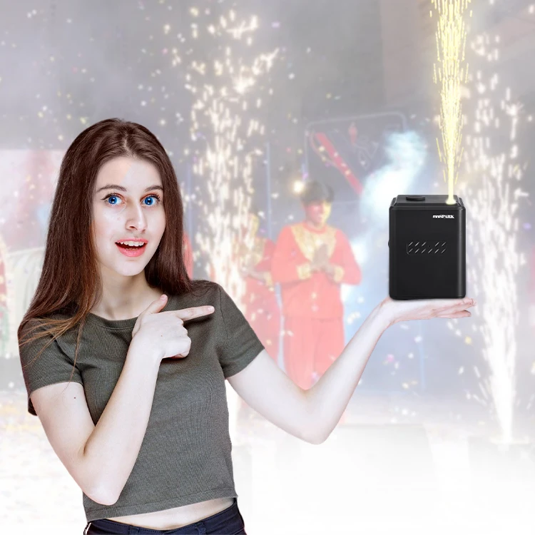 

Mini 350W Remote Control Spark Machine Fountain 3 Meters for Party Wedding Events Camping