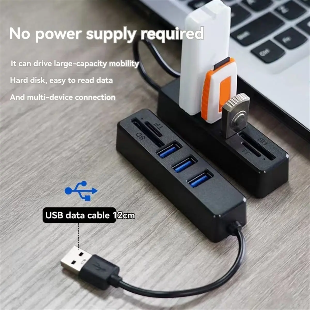 a94z-hub-usb-20-com-cabo-divisor-e-conversor-leitor-integrado-de-cartoes-usb-tf-e-sd-adaptador-extensor-para-transferencia-de-dados-com-3-portas